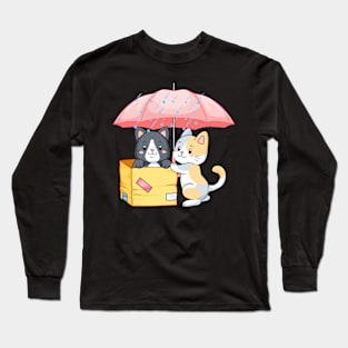 Sugar Glider Rainy Day With Umbrella T-Shirt Long Sleeve T-Shirt